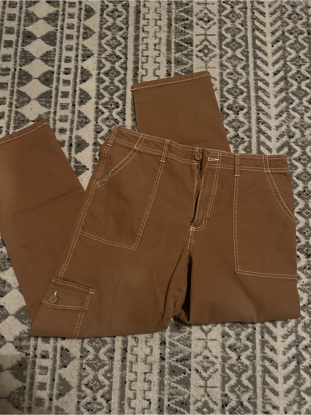 Women's Boot-Cut Utility Pants in Brown